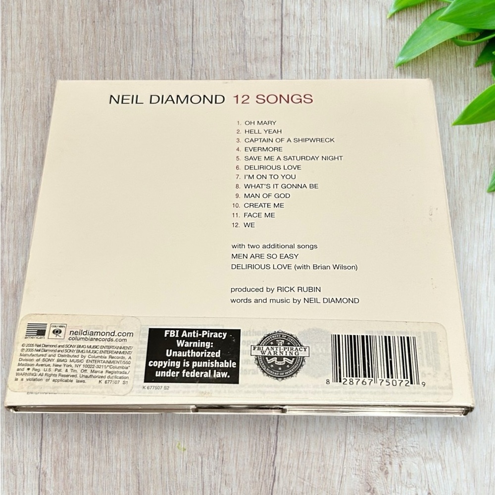 CD Neil Diamond 12 Songs Gatefold Booklet Music - Picture 5 of 6